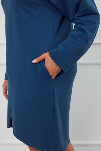 Grafi Bata de mujer con cremallera Moda Italiana - denim