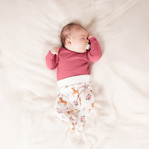 216009 Semi-cama para bebé Lala Nicol - 100% algodón, estampado en sarnies y rosas