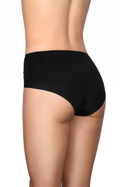 58 Modo fondo negro de microfibra con cordones delanteros, corte láser