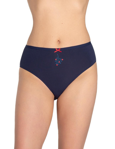 Braga de mujer L-120BI-95 Lama azul - algodón, pack de 3, cómoda y clásica