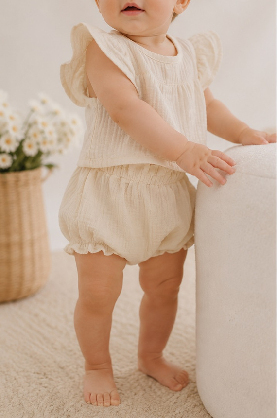 Mamatti BY50003 bloomers de muselina para bebé ligeros y frescos verano