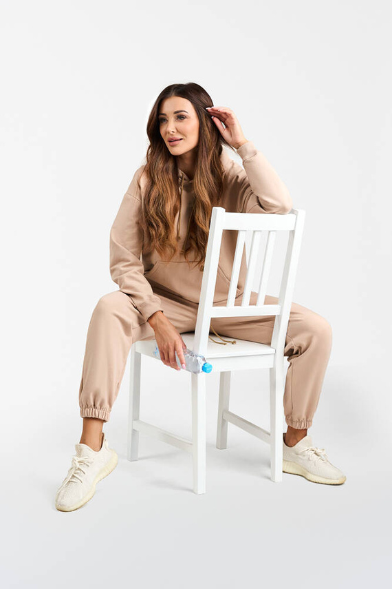 Sudadera con capucha Viva Mujer Fashion - beige