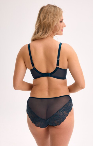 BS 1228 Sujetador Isla Semi-Soft - semitransparente, encaje, elegante azul Gaia