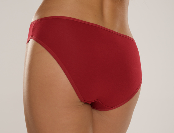 004 Limited Braga de mujer De Lafense - clásica, tiro bajo, viscosa - burdeos
