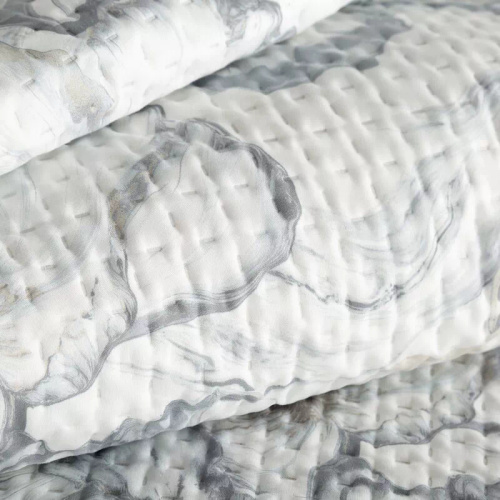 Colcha Eurofirany Lisa Blanca 100% Poliéster Colcha Elegante para Cama