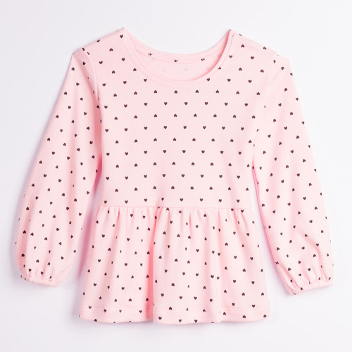 Blusa para niña Nicol Tosia 225139 100% algodón rosa con volante