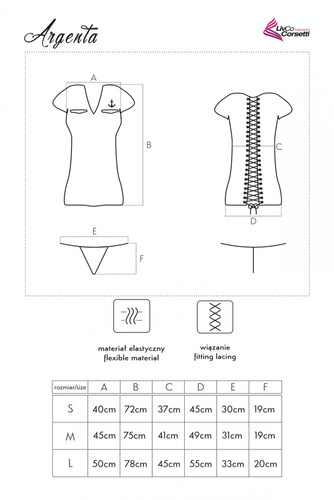 Argenta LC 90069 LivCo Corsetti Traje de moda