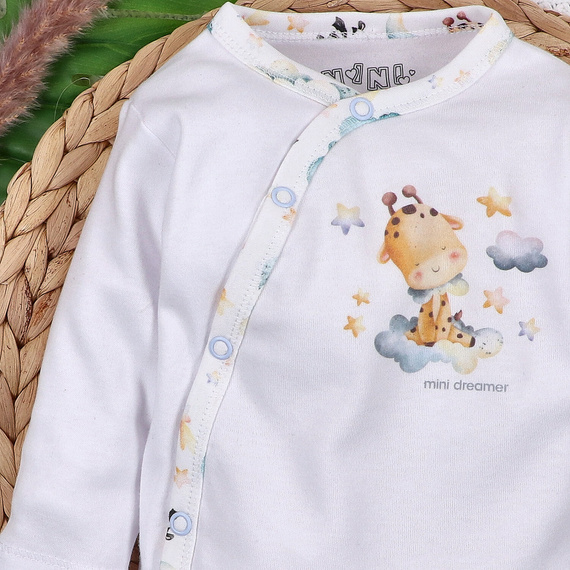 ABN-5602 Body Nini Little Dreamers de algodón orgánico para bebés - cierres sin níquel, 100% de seguridad