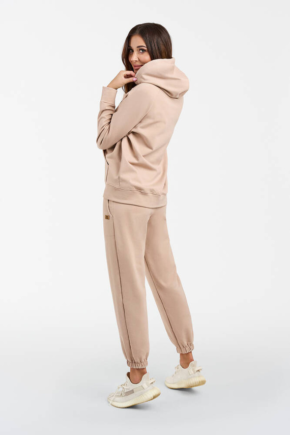 Viva Pantalones de chándal de moda para mujer - beige