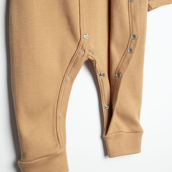 Pijama enterizo Nicol Olo 222033 100% algodón color caramelo para bebés