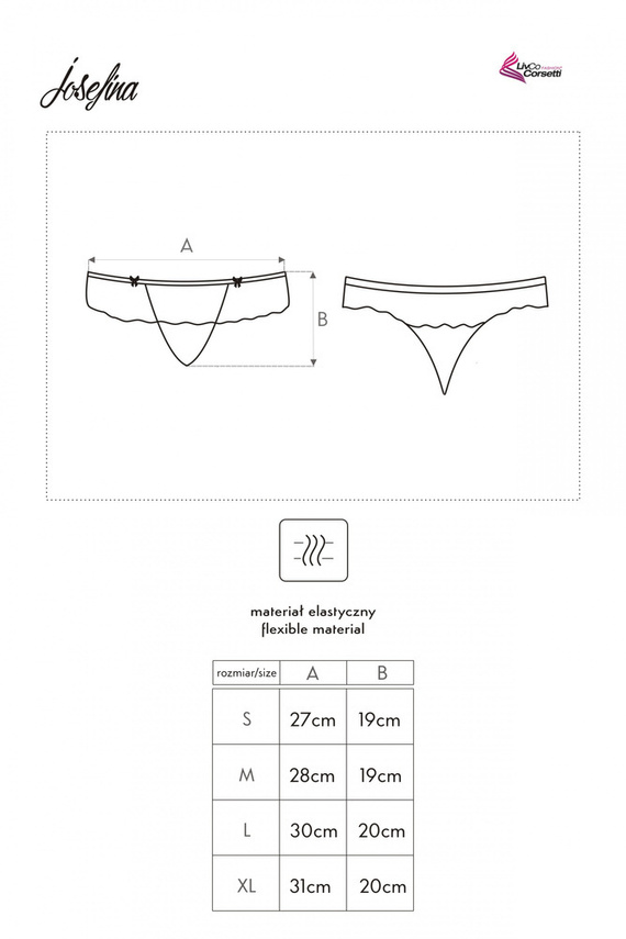 Josefina Blanco LC 6063 Mujer tanga LivCo Corsetti Moda