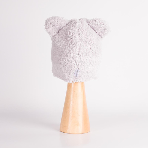 228265 Nicol FARMA Gorro para bebé con orejas de oso gris claro de algodón