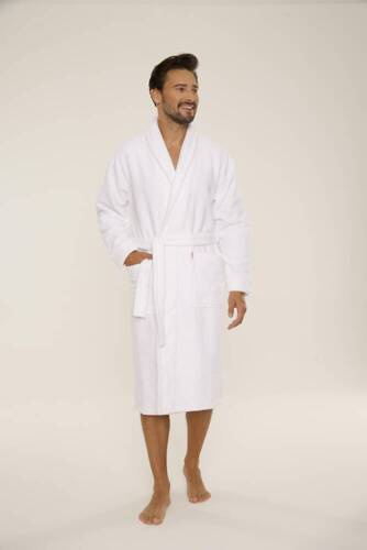 735 Bata de hombre Manuele De Lafense - blanco