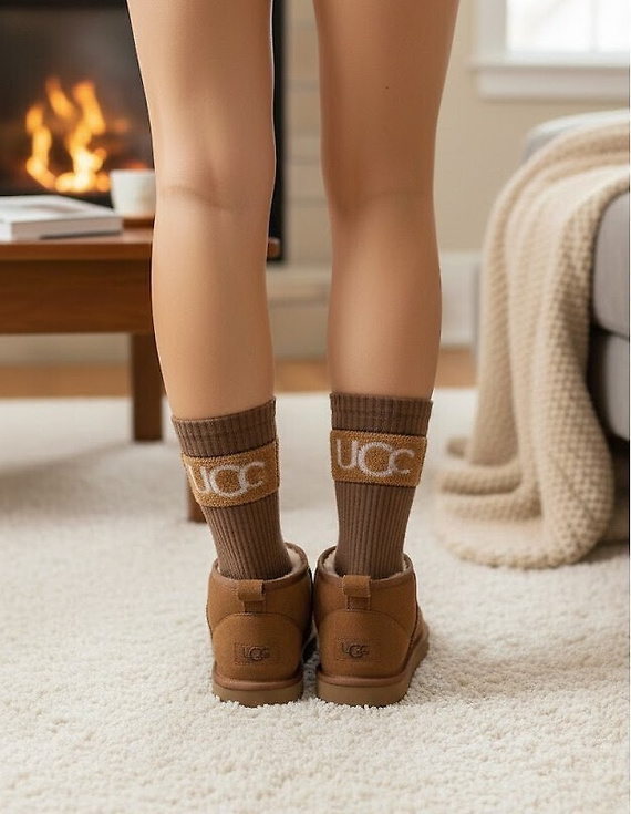 Calcetines de mujer Soxlandia 3044 wz.13 WIK Cachemir 95% cálidos de invierno - marrones