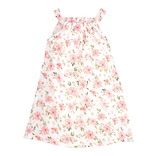 Vestido de muselina sin tirantes Flowers crudo Pinokio con estampado de flores
