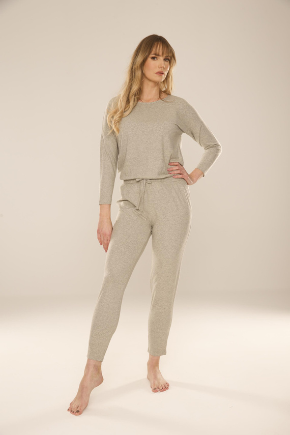 305 Paula Traje de pijama para mujer - gris