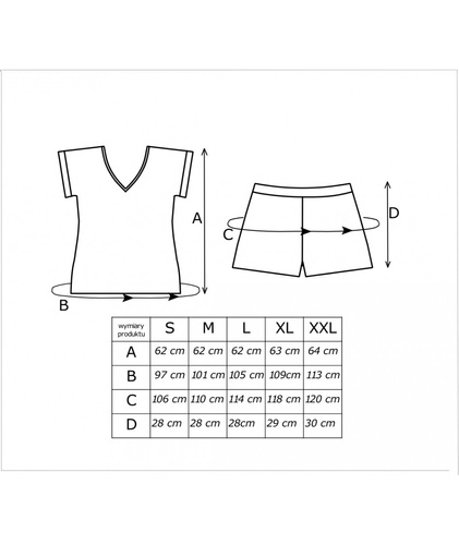 Caroline Short Donna- pijama de mujer de algodón con estampado floral, manga corta y pantalón corto