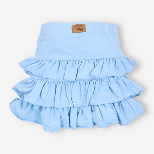 Nini KAR-0067 falda azul para niña con volantes de algodón