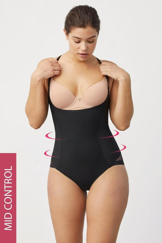 Body moldeador con escote abierto 19621 Ysabel Mora adelgazante negro