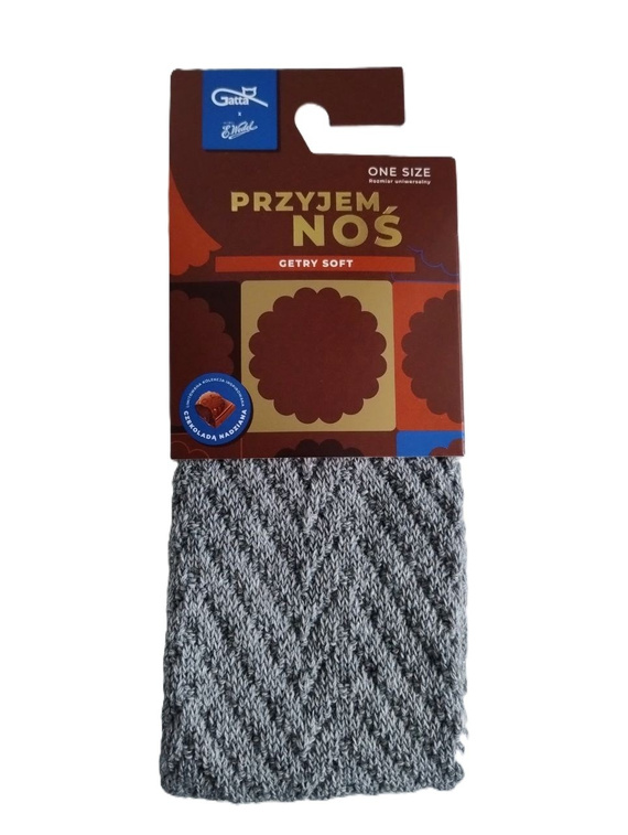 Polainas Gatta Wedel Soft art.01 - polainas cálidas de jacquard para invierno, gris