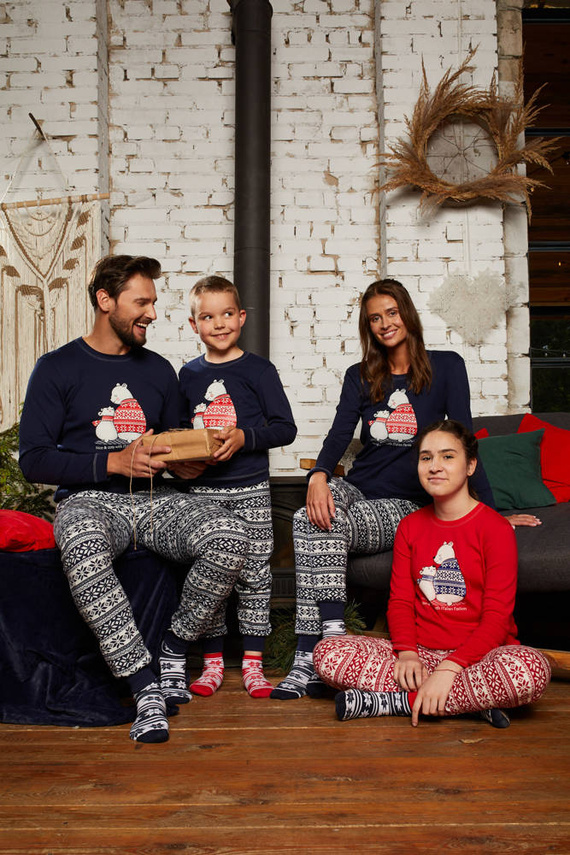 Arktyka Pijama niño Moda Italiana - rojo/estampado