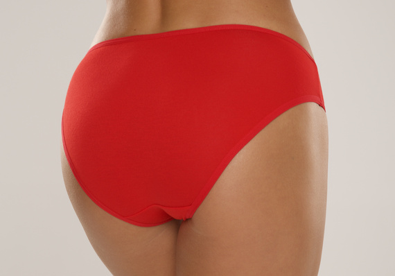 004 Limited Braguitas de mujer De Lafense - clásicas, tiro bajo, viscosa - rojo