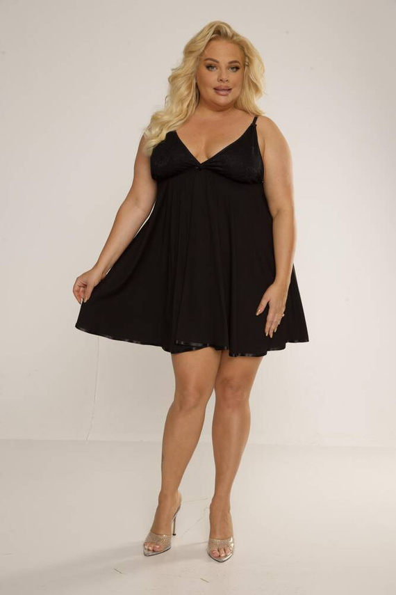 713 Camisón Cloche Forex - negro