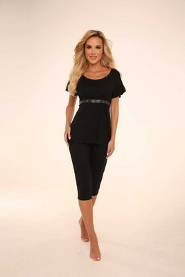 448 Julie Pijama 3/4 mujer - negro