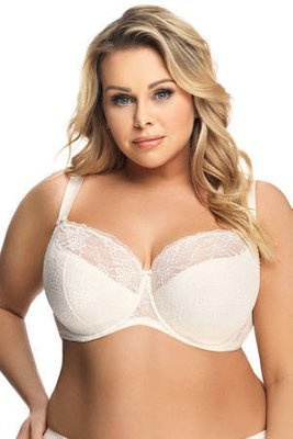 Gorsenia K 357 Blanca Sujetador semi-acolchado talla grande - crudo