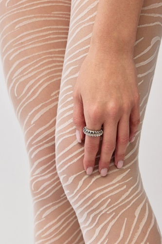 Panty Gabriella Savana 20 den zebra fino moderno elegante mujer