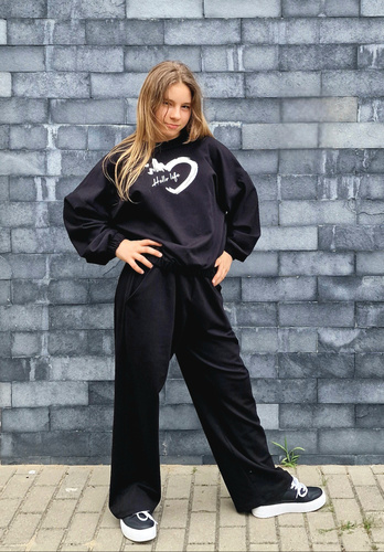 Gaja Sudadera niños Bambarillo negro | Sudadera de algodón elástico