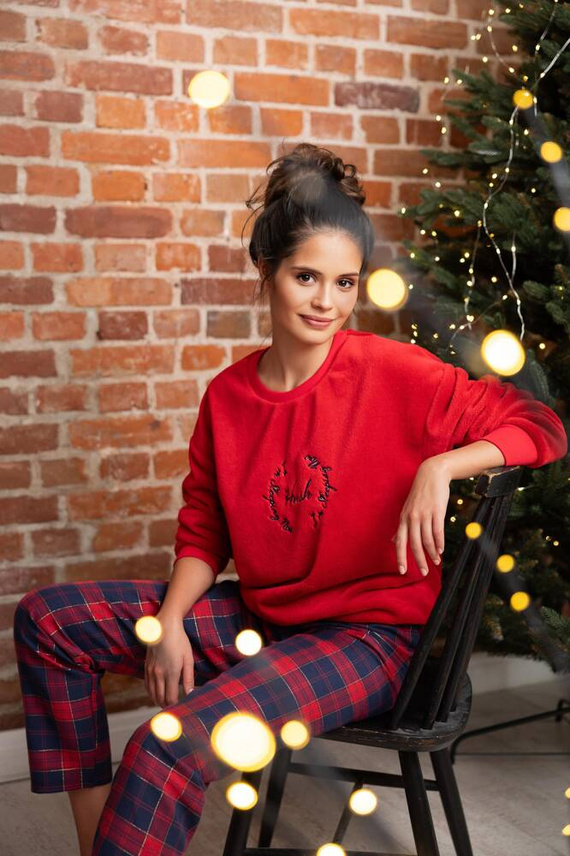 Cordelia Sensis pijama de mujer - azul marino-rojo