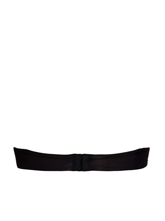 1580 Sujetador push-up Fantastic - bandeau, microfibra Sielei negro