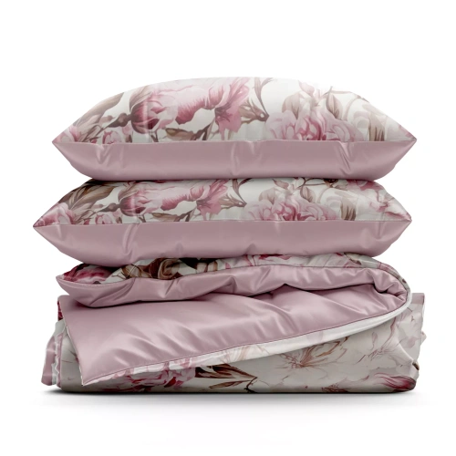 Ropa de cama Peony1 Design 91 floral reversible suave con cremallera