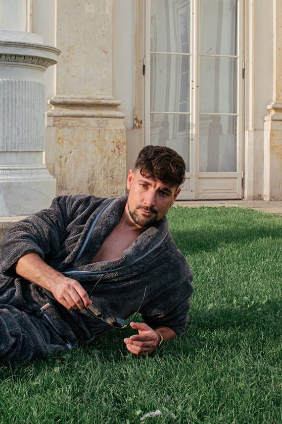 716 Bata de hombre Rafael De lafense - grafito