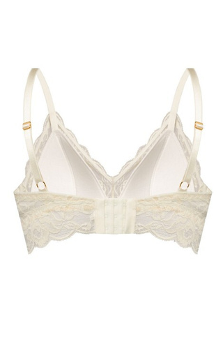 Kaja 02 Sujetador suave con aros Mefemi arena - de encaje, suave, cómodo, con un lazo decorativo