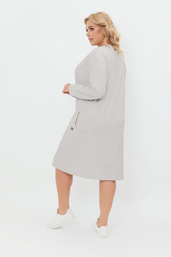 Avira túnica de manga larga para mujer Italian Fashion - light melange