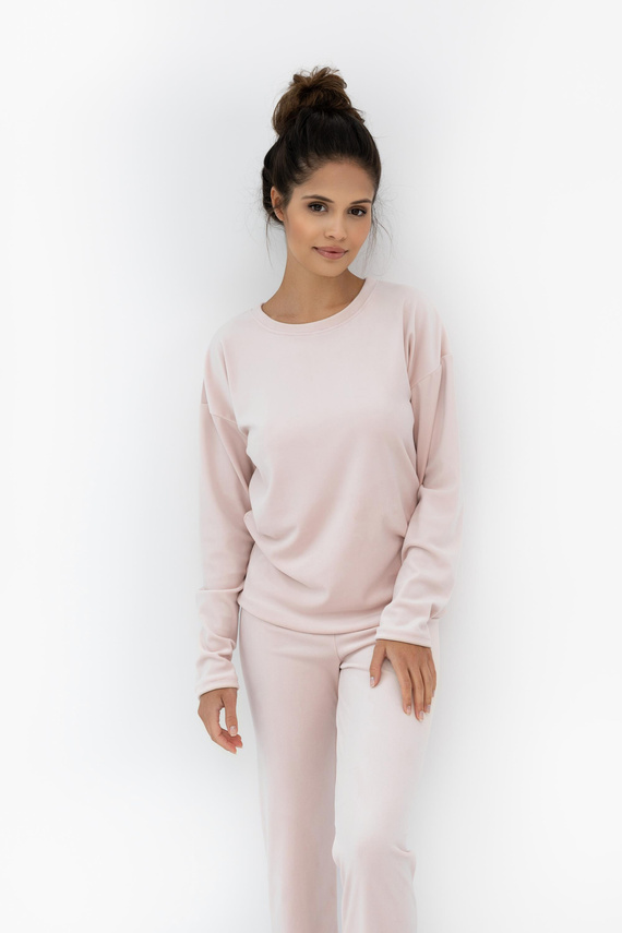 Pijama Harmony Velour Homewear Sensis - Producción polaca, manga larga y pantalón