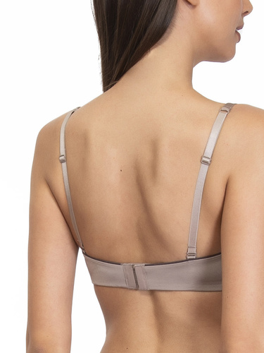 1580 Sujetador push-up Fantastic - bandeau, microfibra Sielei gris