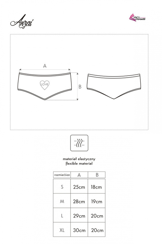 Anzai Braga de mujer LivCo Corsetti Fashion negro