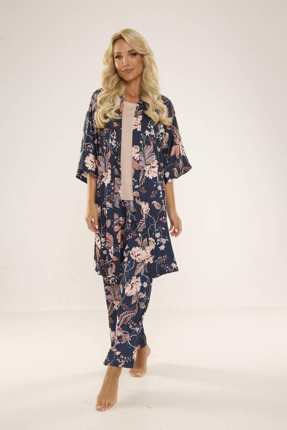 722 Lurdes Pijama de señora De Lafense - azul marino