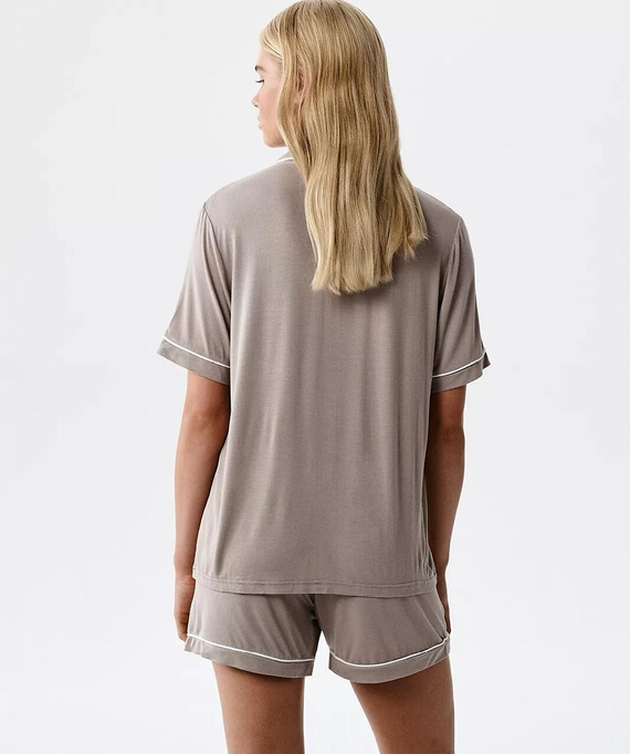 Pijama mujer Atlantic NLP-496 de modal con botones y shorts cómoda