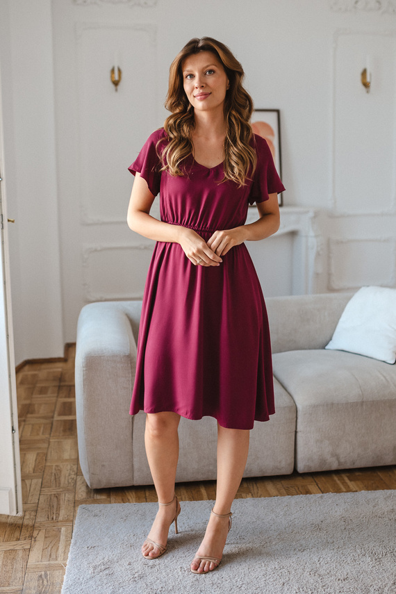 Milk & Love Lovely Dress vestido premamá y de lactancia color mora