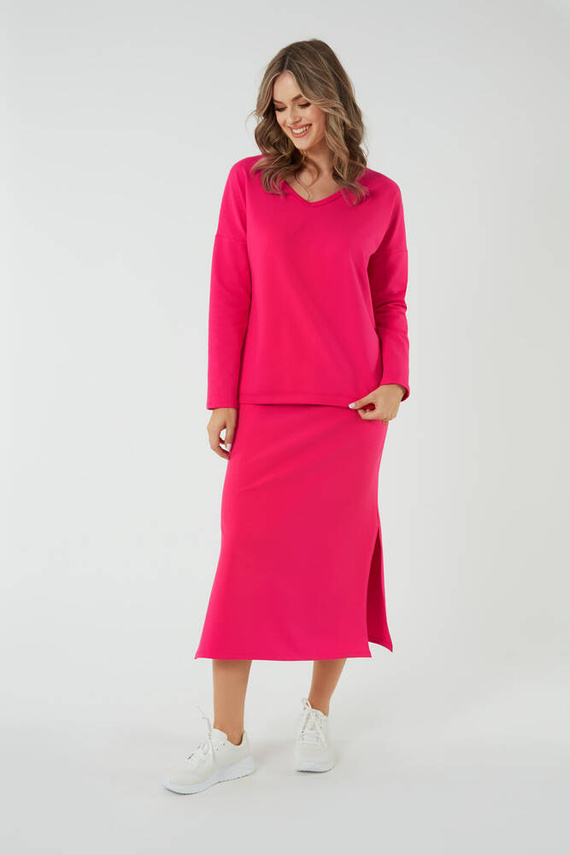Stella falda maxi mujer Moda Italiana - fucsia