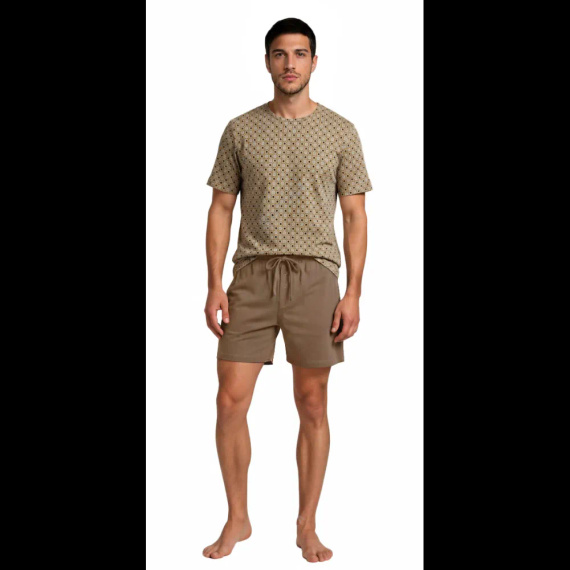 Sesto Senso 2723/02 Latte Pijama corta de hombre de algodón 100% algodón