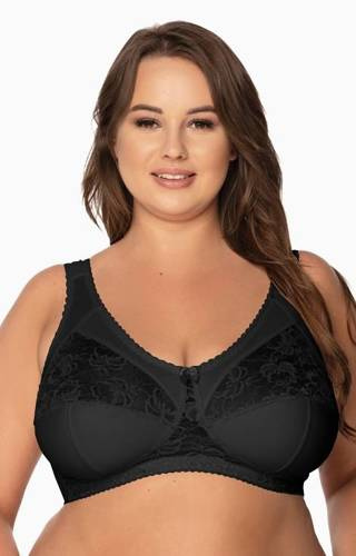 BS 1162 Sujetador suave Melodia Gaia - negro
