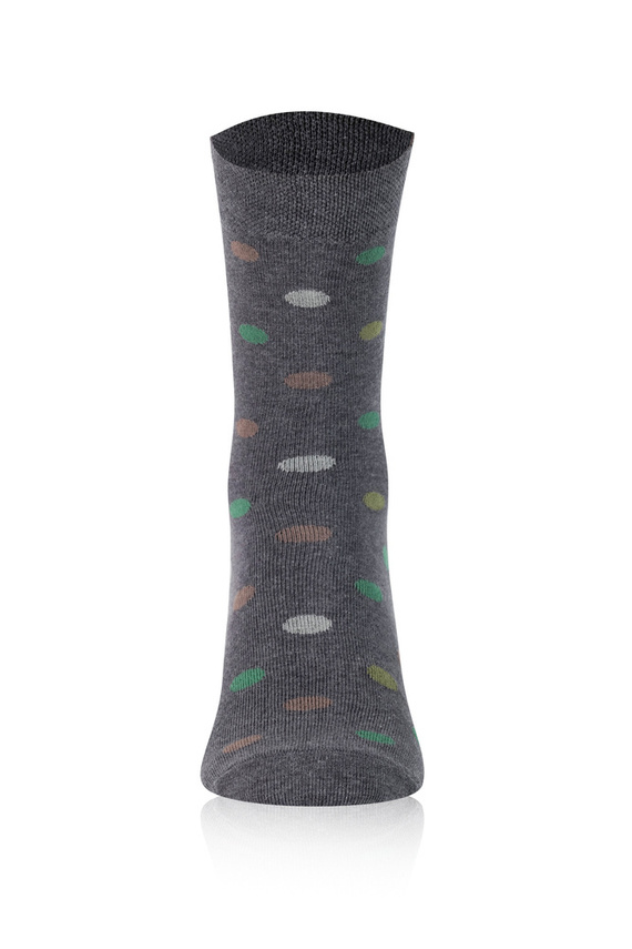 M21 Calcetines largos para hombre Italian Fashion - c.melange/verde