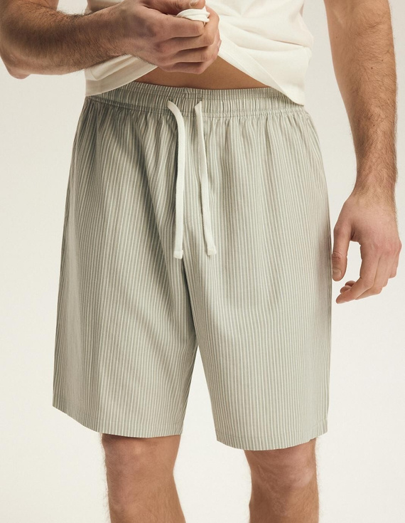 Pijama hombre Henderson 43454 Nigri crema – 100% algodón verano