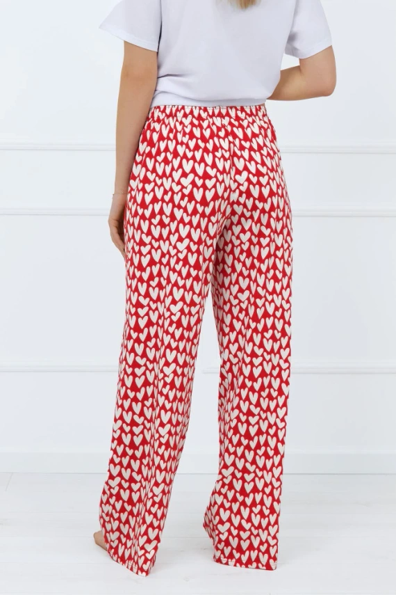 Evora Pantalón de pijama de mujer, largo Moda Italiana - estampado