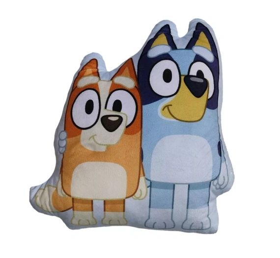 Almohada Bluey Perritos Jerry Fabrics 39x29 suave peluche para niño